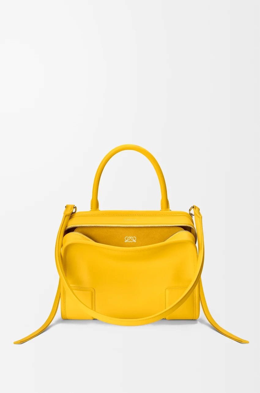 Small Amazona 180 bag in soft calfskin - Daisy Yellow, P263,500, LOEWE, loewe.com
